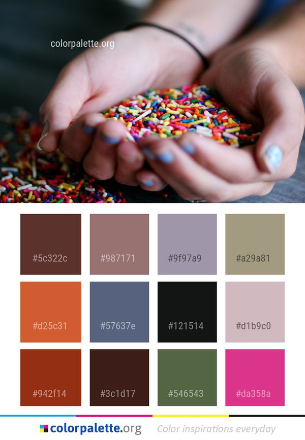 Confectionery Sprinkles Sweetness Color Palette