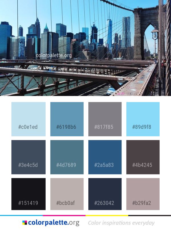 Metropolitan Area Metropolis Track Color Palette