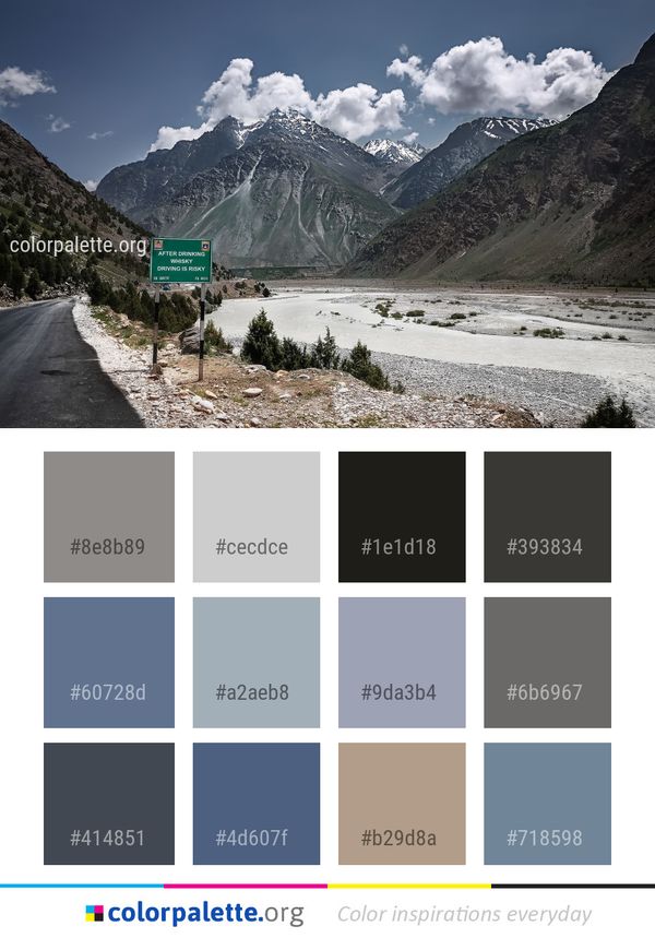 Mountainous Landforms Mountain Highland Color Palette