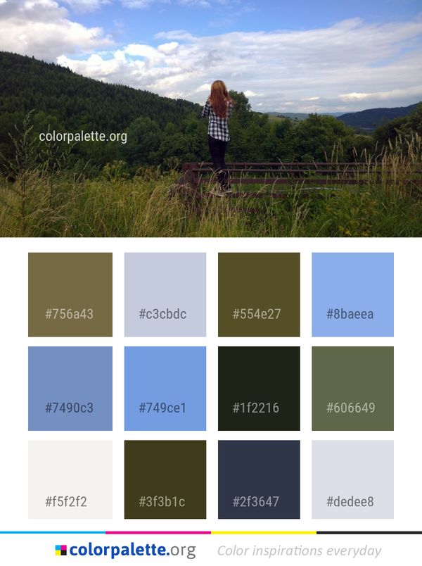 Mountainous Landforms Sky Nature Color Palette