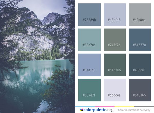 Reflection Nature Water Color Palette