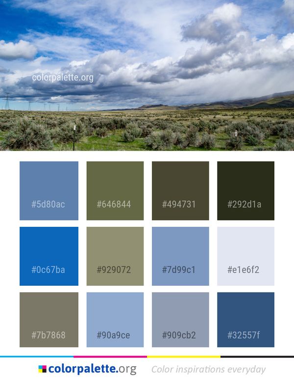 Sky Cloud Ecosystem Color Palette