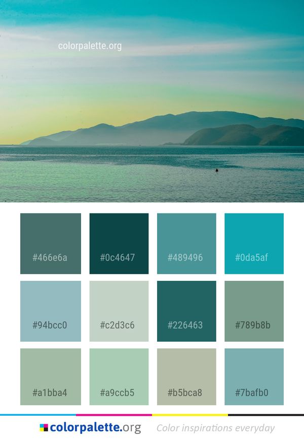 Sky Sea Horizon Color Palette