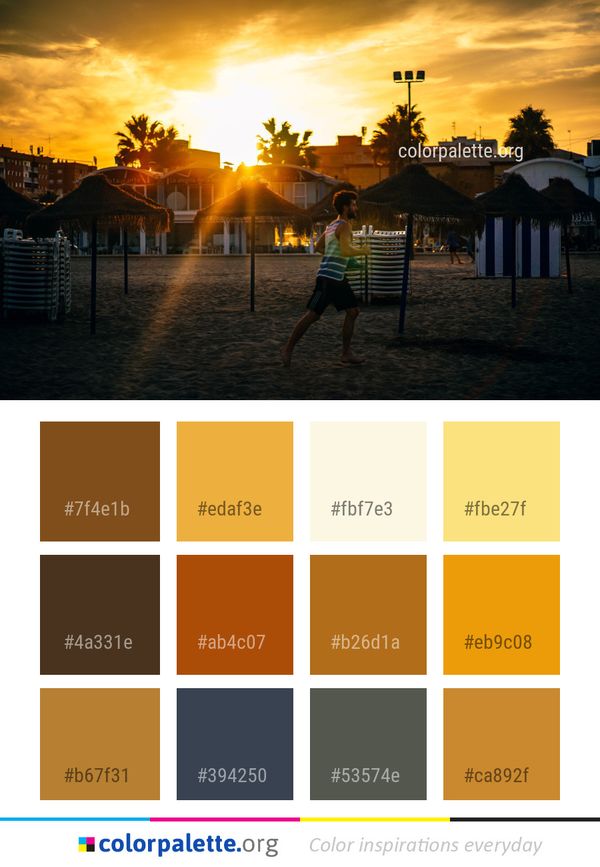 Sky Water Sunset Color Palette