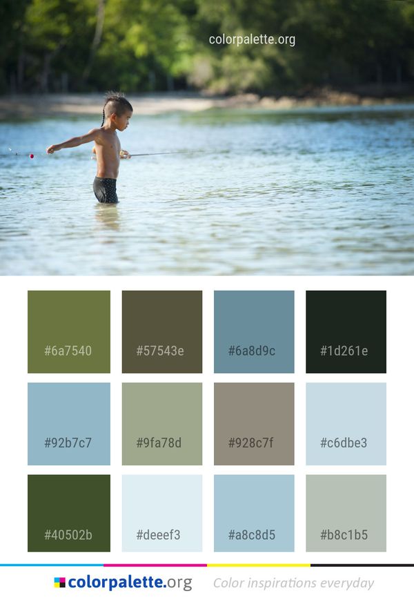 Water Nature Body Of Color Palette