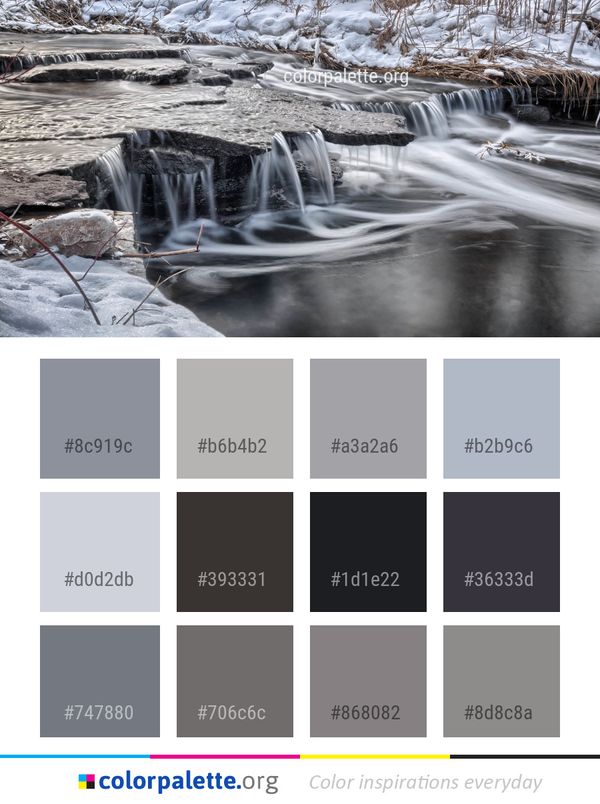 Water Nature Waterfall Color Palette
