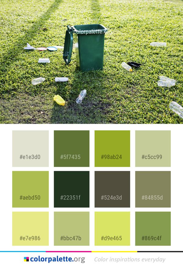 Green Grass Plant Color Palette