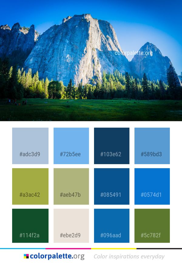 Nature Mountainous Landforms Sky Color Palette