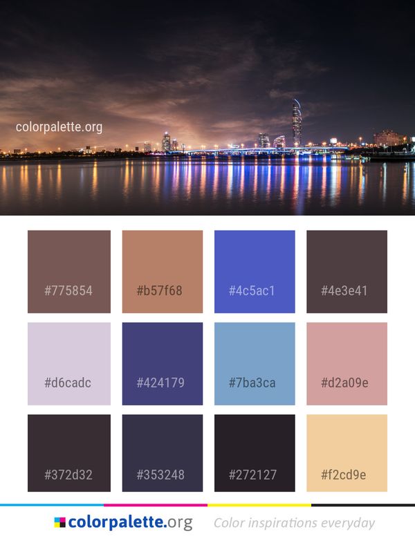 Reflection Cityscape Sky Color Palette