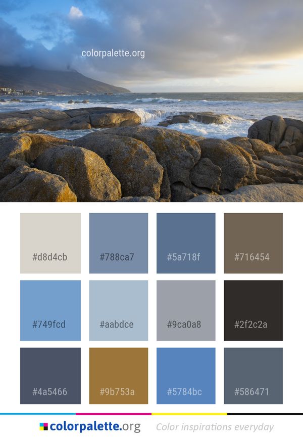 Sea Coast Shore Color Palette