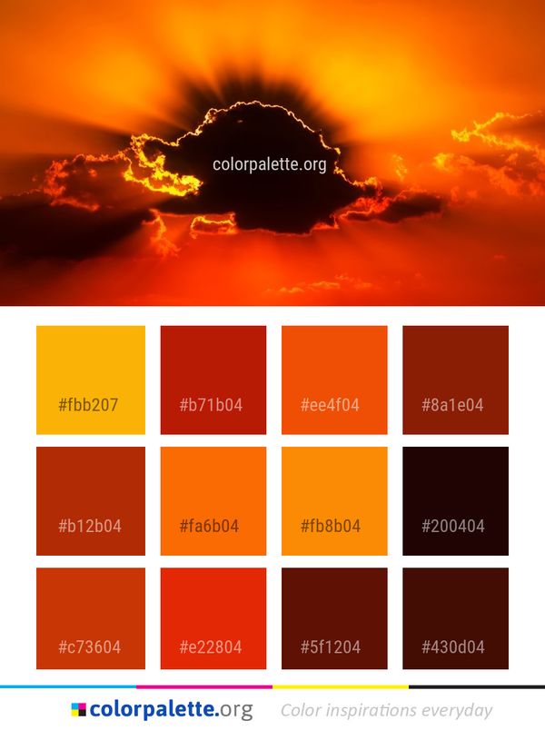 Sky Afterglow Atmosphere Color Palette
