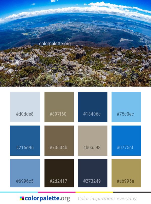 Sky Wilderness Mountainous Landforms Color Palette