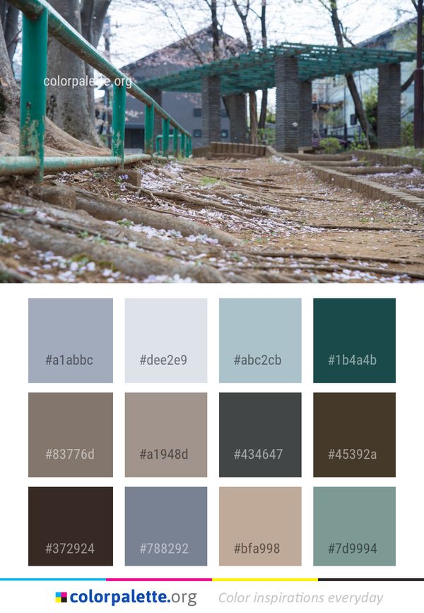 Track Transport Tree Color Palette