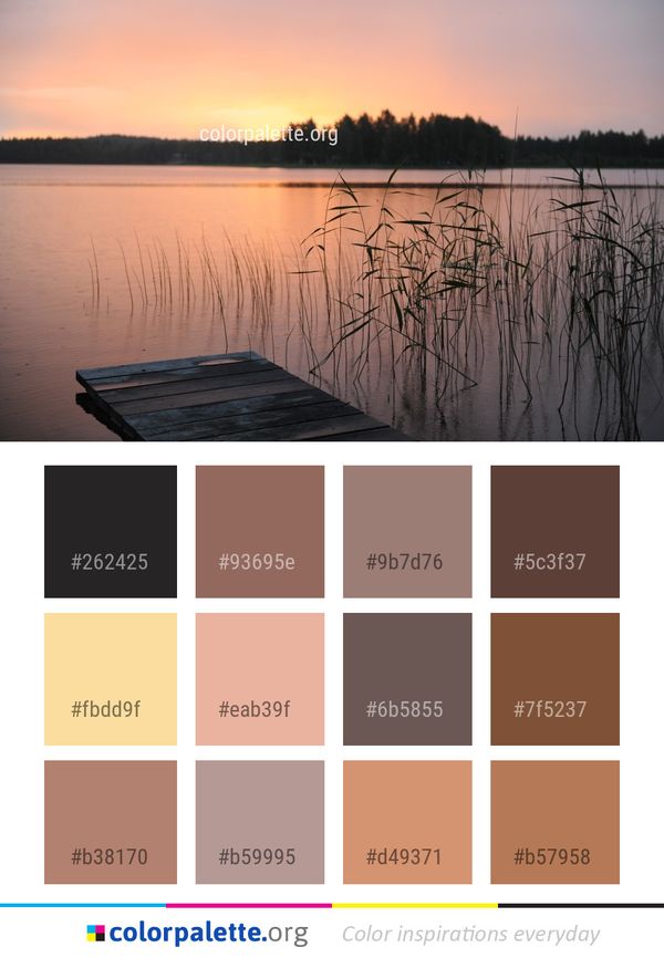 Water Reflection Lake Color Palette