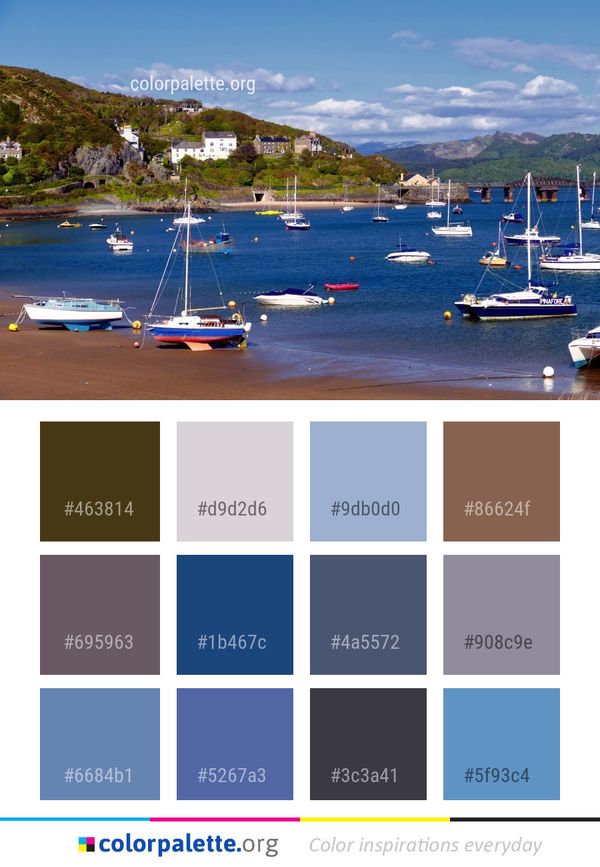 Water Waterway Body Of Color Palette