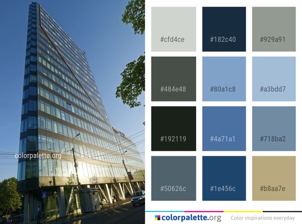 Building Metropolitan Area Condominium Color Palette