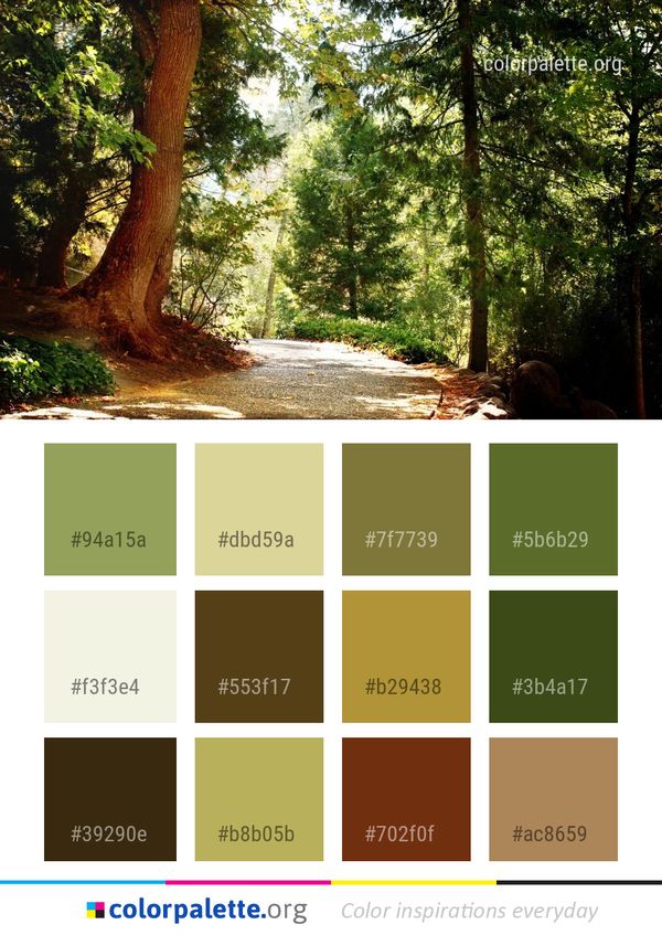 Nature Vegetation Reserve Color Palette