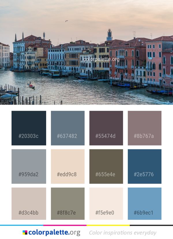 Waterway Sky Body Of Water Color Palette
