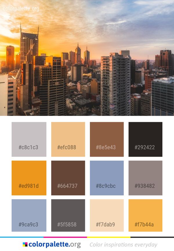 Cityscape City Metropolitan Area Color Palette