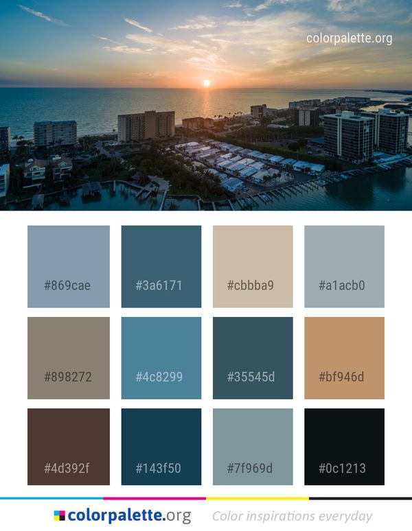 Cityscape Sky Horizon Color Palette