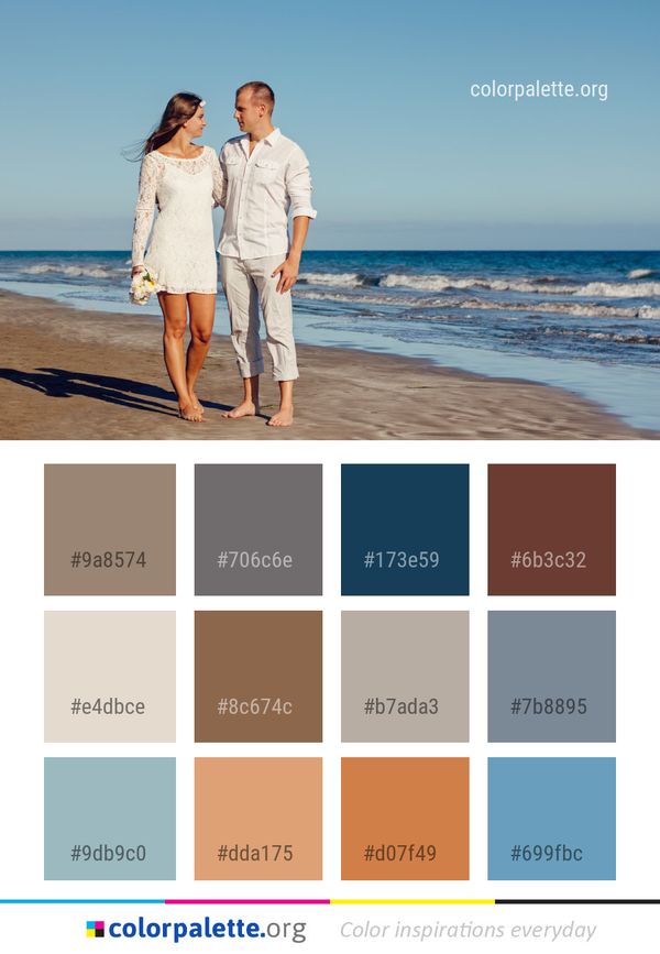Photograph Sea Beach Color Palette