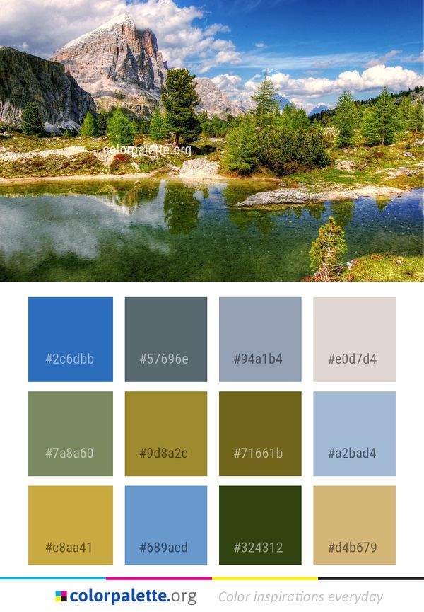 Reflection Nature Wilderness Color Palette