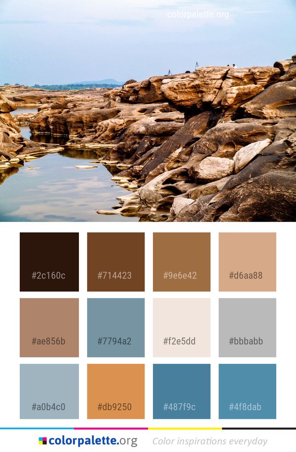 Rock Sky Coast Color Palette