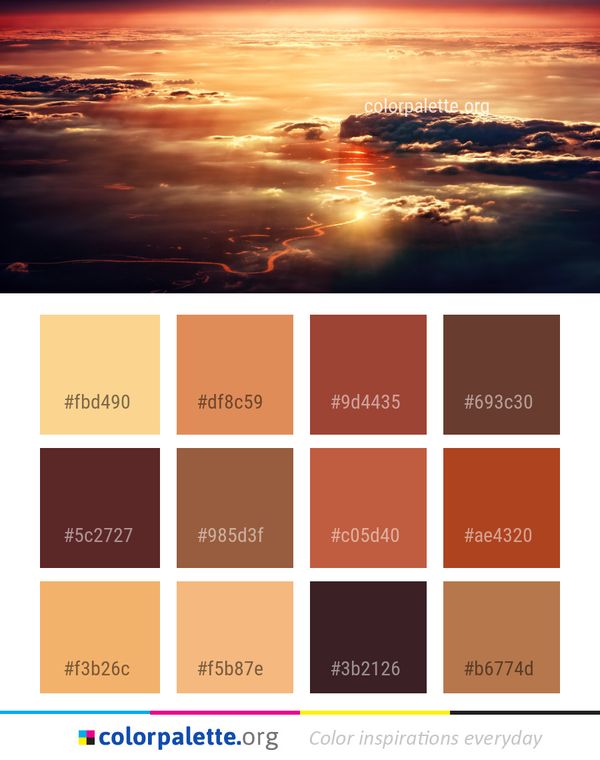Sky Horizon Afterglow Color Palette