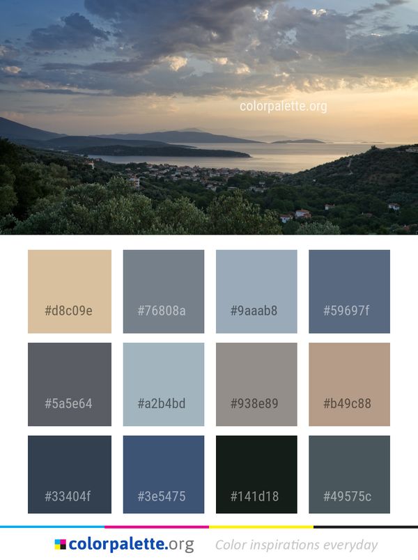 Sky Horizon Cloud Color Palette