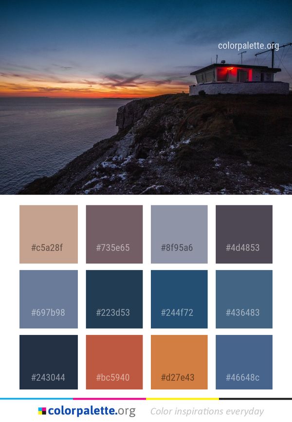 Sky Sea Sunset Color Palette