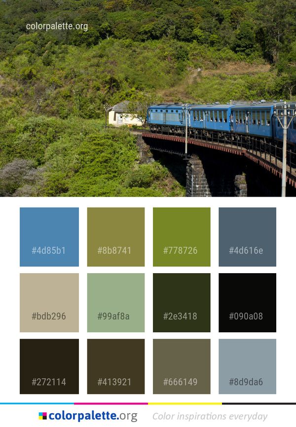 Transport Nature Rail Color Palette