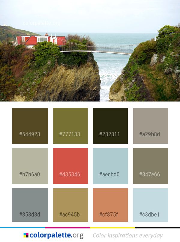 Coast Water Cliff Color Palette