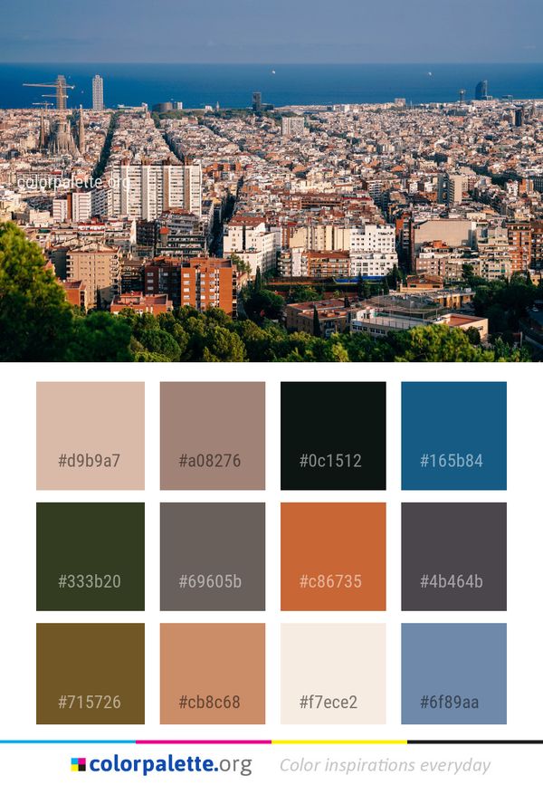 Metropolitan Area City Urban Color Palette