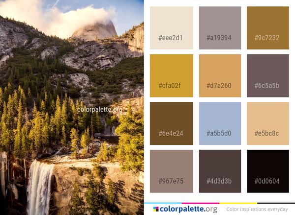 Nature Wilderness Mountain Color Palette