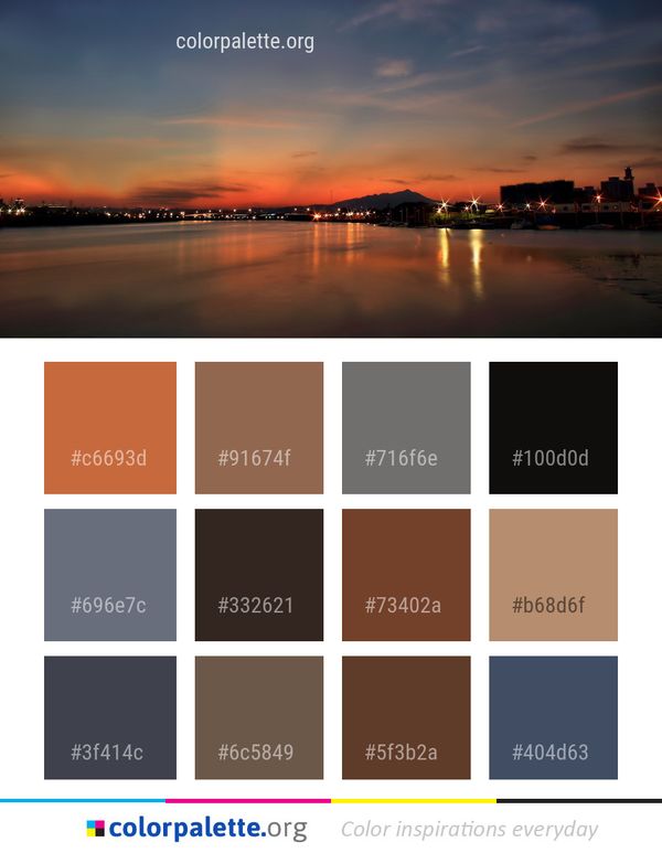 Reflection Sky Afterglow Color Palette