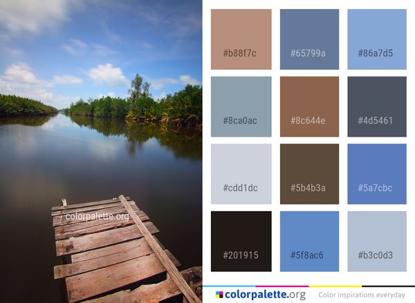 Reflection Water Sky Color Palette