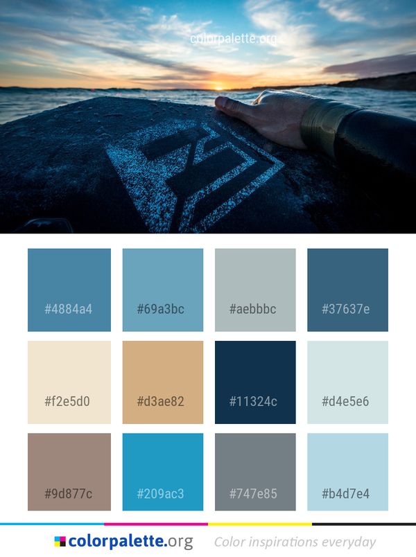 Sea Water Sky Color Palette