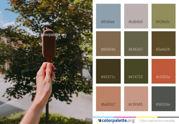Tree Grass Plant Color Palette