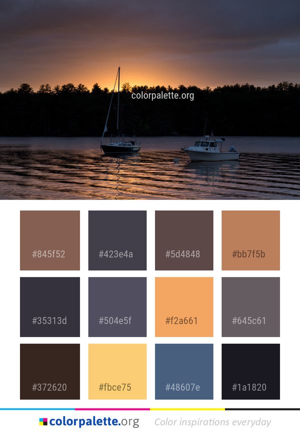 Water Waterway Sky Color Palette