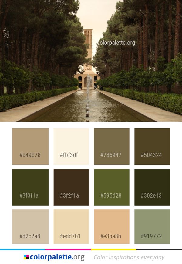 Nature Tree Landmark Color Palette
