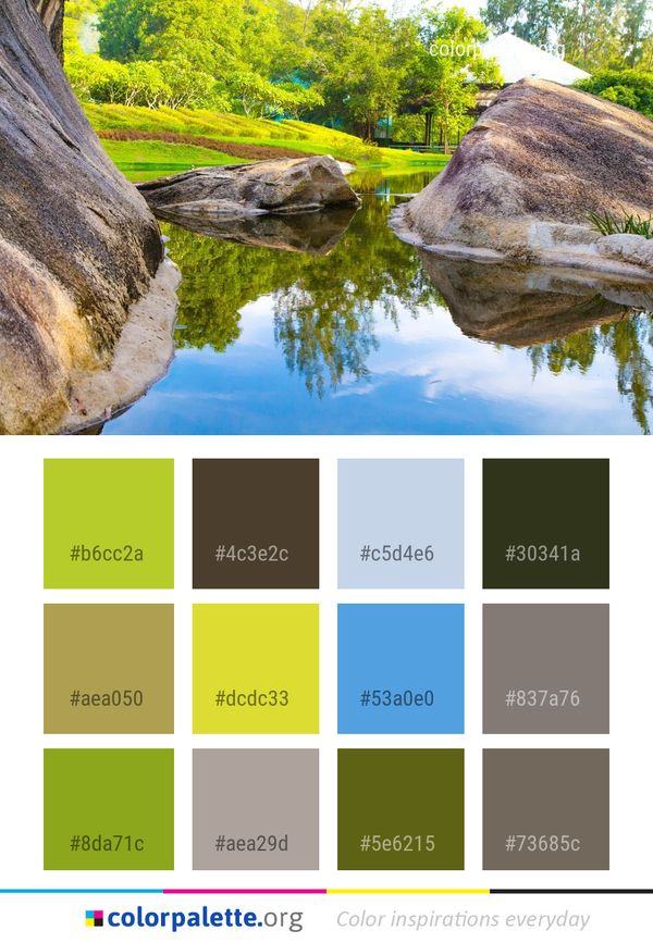 Reflection Water Nature Color Palette