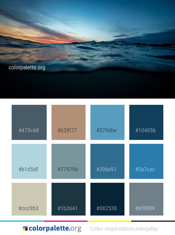 Sea Horizon Sky Color Palette