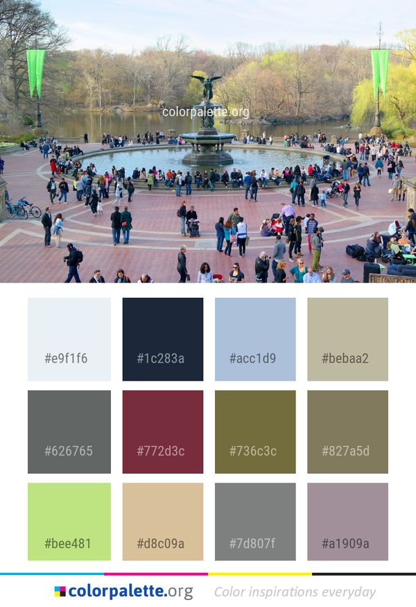 Public Space Recreation Town Square Color Palette