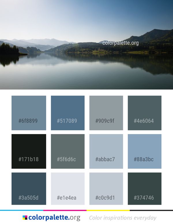 Reflection Water Nature Color Palette
