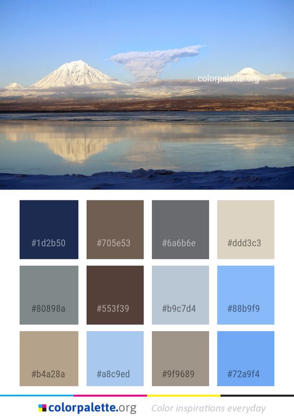 Sky Reflection Horizon Color Palette