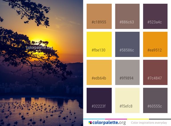 Sky Reflection Nature Color Palette