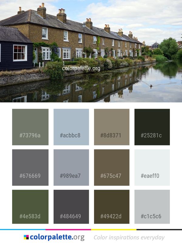 Waterway Canal Property Color Palette