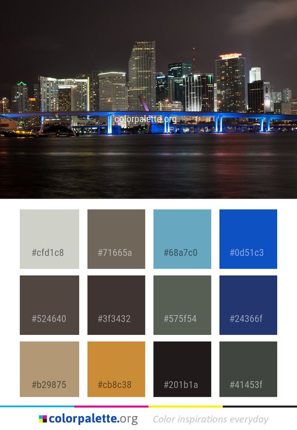 Cityscape Metropolitan Area City Color Palette