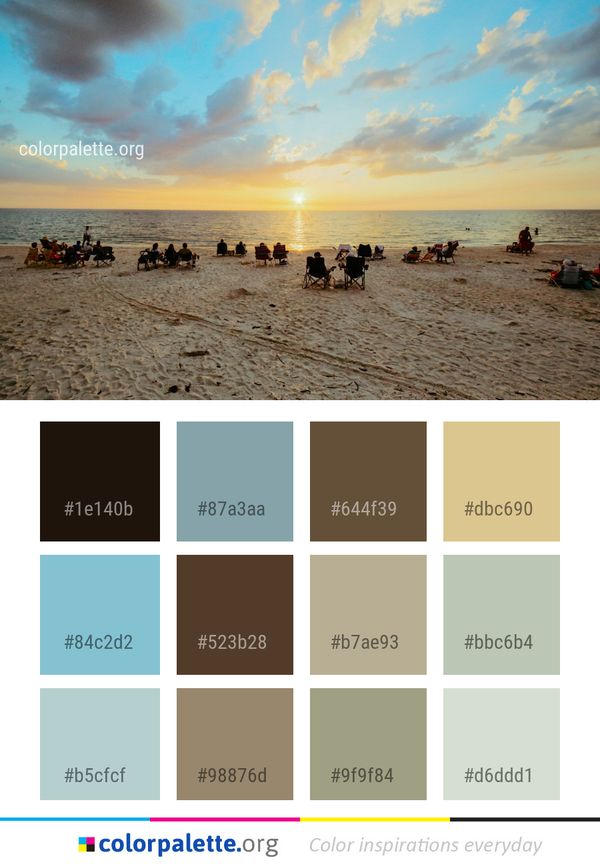 Sea Sky Beach Color Palette
