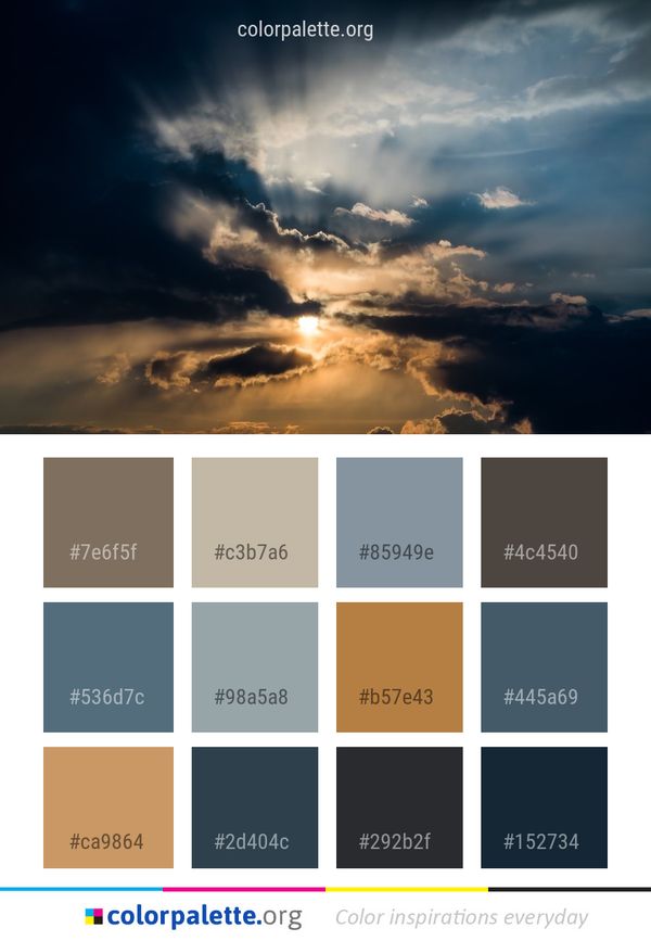 Sky Cloud Atmosphere Color Palette